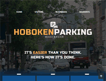 Tablet Screenshot of hobokenparking.net